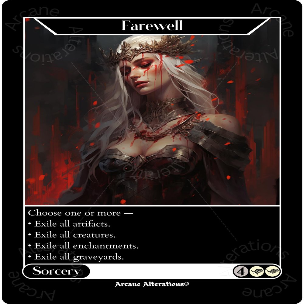 Arcane Alterations Farewell - Altered Art Custom Proxy Cards