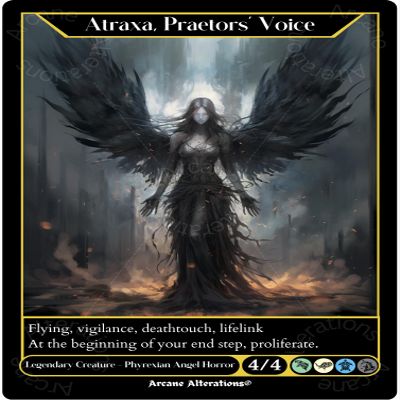 Atraxa, Praetors' Voice Altered Art Custom Proxy Cards