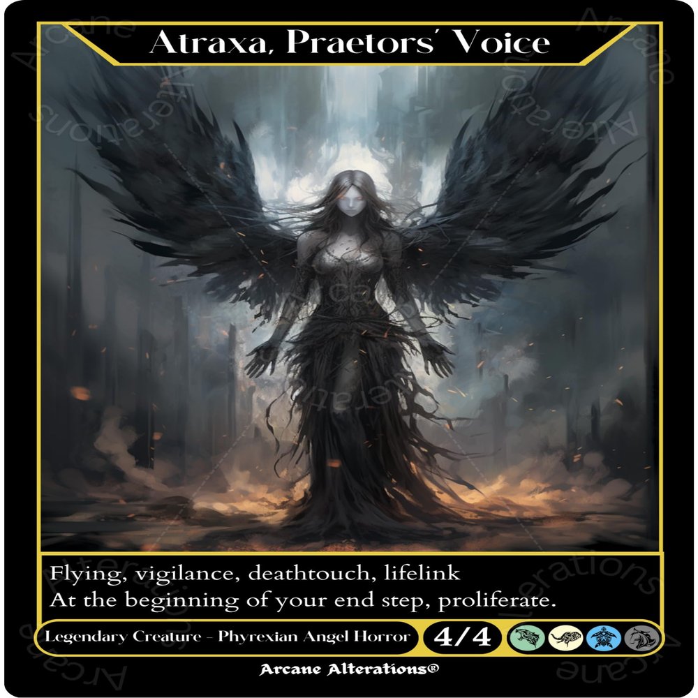 Atraxa, Praetors' Voice Altered Art Custom Proxy Cards