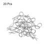 MECCANIXITY 20pcs 30-Degree Angle RC Body Clips Bent Springy R Pins 20x1x6mm for All 1/8 1/10 Scale Model RC Car,Crawler Truck Shell Replacement Parts(Silver) view 3
