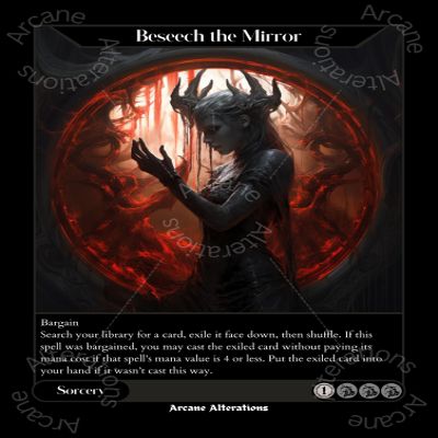 Beseech The Mirror Altered Art Custom Proxy Cards