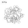 MECCANIXITY 30pcs 30-Degree Angle RC Body Clips Bent Springy R Pins 23x1.2x9.4mm for All 1/8 1/10 Scale Model RC Car Crawler Truck Replacement Parts(Silver) view 3