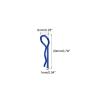 MECCANIXITY 20pcs 30-Degree Angle RC Body Clips Bent Springy R Pins 20x1x6mm for All 1/8 1/10 Scale Model RC Car Crawler Truck Shell Replacement Parts(Blue) view 2