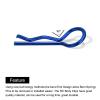 MECCANIXITY 20pcs 30-Degree Angle RC Body Clips Bent Springy R Pins 20x1x6mm for All 1/8 1/10 Scale Model RC Car Crawler Truck Shell Replacement Parts(Blue) view 4