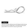 MECCANIXITY 20pcs 30-Degree Angle RC Body Clips Bent Springy R Pins 25x1.4x10mm for All 1/8 1/10 Scale Model RC Car Crawler Truck Shell Replacement Parts(Silver) view 4