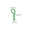 MECCANIXITY 10pcs 30-Degree Angle RC Body Clips Bent Springy R Pins 25x1.4x10mm for All 1/8 1/10 Scale Model RC Car Crawler Truck Shell Replacement Parts(Green) view 2