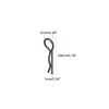 MECCANIXITY 19pcs 30-Degree Angle RC Body Clips Bent Springy R Pins 20x1x6mm for All 1/8 1/10 Scale Model RC Car Crawler Truck Shell Replacement Parts(Black) view 2