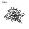 MECCANIXITY 19pcs 30-Degree Angle RC Body Clips Bent Springy R Pins 20x1x6mm for All 1/8 1/10 Scale Model RC Car Crawler Truck Shell Replacement Parts(Black) view 3