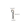 MECCANIXITY 30pcs 30-Degree Angle RC Body Clips Bent Springy R Pins 20x1x6mm for All 1/8 1/10 Scale Model RC Car Crawler Truck Shell Replacement(Black) view 2