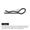 MECCANIXITY 30pcs 30-Degree Angle RC Body Clips Bent Springy R Pins 20x1x6mm for All 1/8 1/10 Scale Model RC Car Crawler Truck Shell Replacement(Black) view 4