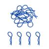 MECCANIXITY 10pcs 30-Degree Angle RC Body Clips Bent Springy R Pins 25x1.4x10mm for All 1/8 1/10 Scale Model RC Car Crawler Truck Shell Replacement Parts(Blue) view 1