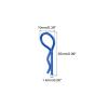 MECCANIXITY 10pcs 30-Degree Angle RC Body Clips Bent Springy R Pins 25x1.4x10mm for All 1/8 1/10 Scale Model RC Car Crawler Truck Shell Replacement Parts(Blue) view 2