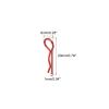 MECCANIXITY 20pcs 30-Degree Angle RC Body Clips Bent Springy R Pins 20x1x6mm for All 1/8 1/10 Scale Model RC Car Crawler Truck Shell Replacement Parts(Red) view 2