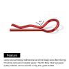 MECCANIXITY 20pcs 30-Degree Angle RC Body Clips Bent Springy R Pins 20x1x6mm for All 1/8 1/10 Scale Model RC Car Crawler Truck Shell Replacement Parts(Red) view 4