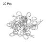 MECCANIXITY 20pcs 30-Degree Angle RC Body Clips Bent Springy R Pins 23x1.2x9.4mm for All 1/8 1/10 Scale Model RC Car Crawler Truck Shell Replacement(Silver) view 3