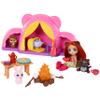 Enchantimals Cuddlers Camping Tent Set with Doll and 4 Animal Figurines, Sleeping Bag, Campfire, and Other Accessories Included, Children's Toy, from 4 Years, HTW71 view 4