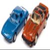 1982 RX-7 Blue Metallic and 1981 Datsun 280ZX Orange Mist Metallic Import Heat Set of 2 Cars 1/64 Diecast Model Cars by Johnny Lightning JLPK014-JLSP169B view 1