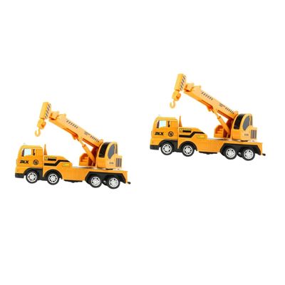 Vaguelly 2pcs Delicate Crane Model Ornament Vintage Construction Decoration for for Boys and Girls and Adults Attractive Desktop Display