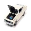1969 Torino Talladega Wimbledon White with Matt Black Hood Classic Gold Collection Series Limited Edition to 10548 Pieces Worldwide 1/64 Diecast Model Car by Johnny Lightning JLCG028-JLSP222A view 1