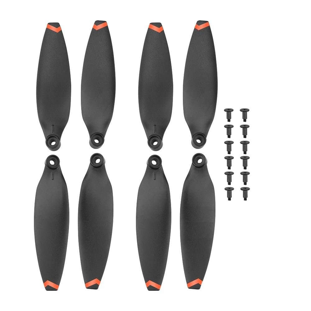 Baling-Baling for FIMI X8 Mini Drone Pengganti Kebisingan Rendah Alat Peraga Suku Cadang Ringan Prop Lipat Pisau Sayap (Size : Orange Edge)