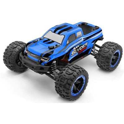 Blackzon 540201 - Slyder MT Turbo 1/16 4WD Brushless Monster Truck, Blue