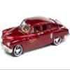1948 Tucker Torpedo Red Maroon Metallic Tucker The Man & His Dream 1988 w/Poker Chip Collector Token & Game Card Trivial Pursuit Pop Culture Series 3 1/64 Diecast Car Johnny Lightning JLPC005-JLSP217 view 1