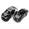 2006 350Z #57 Black and Silver with Graphics and 1981 RX-7#13 Dark Silver with Stripes Import Heat GT Set of 2 Cars 1/64 Diecast Model Cars by Johnny Lightning JLPK017-JLSP241B view 1