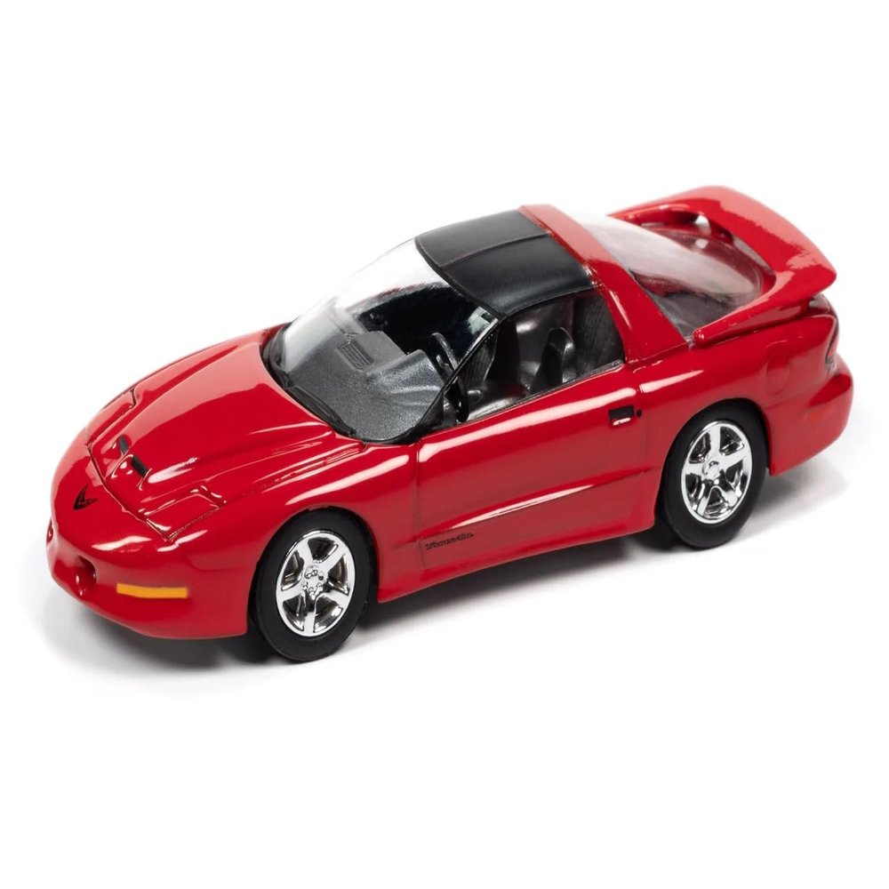 1997 Pontiac Firebird T/A Trans Am WS6 Bright Red with Matt Black Top OK Used Cars Series Limited Edition to 18056 Pieces Worldwide 1/64 Diecast Model Car by Johnny Lightning JLMC028-JLSP194A