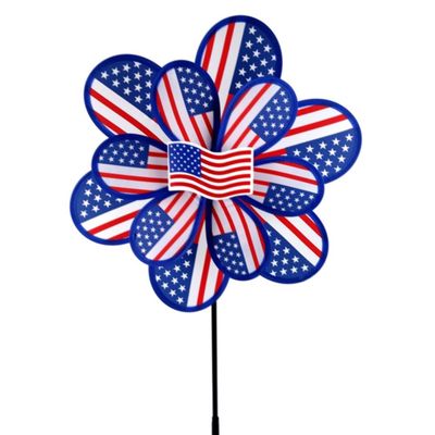 15 Inch Nylon USA Yard Pinwheel
