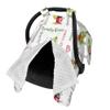 Personalized Baby Car Seat Cover Canopy with Name for Girls Boys Custom Ladybug Baby Carrier Covers for Newborn Mom Nursing Breastfeeding Covers Infant Minky Baby Blanket view 2