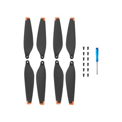 2 Pasang Penggantian Baling-Baling for for Mini 3 Pro Kipas Sayap Ringan dengan Aksesori Drone Obeng (Size : Orange Trim)