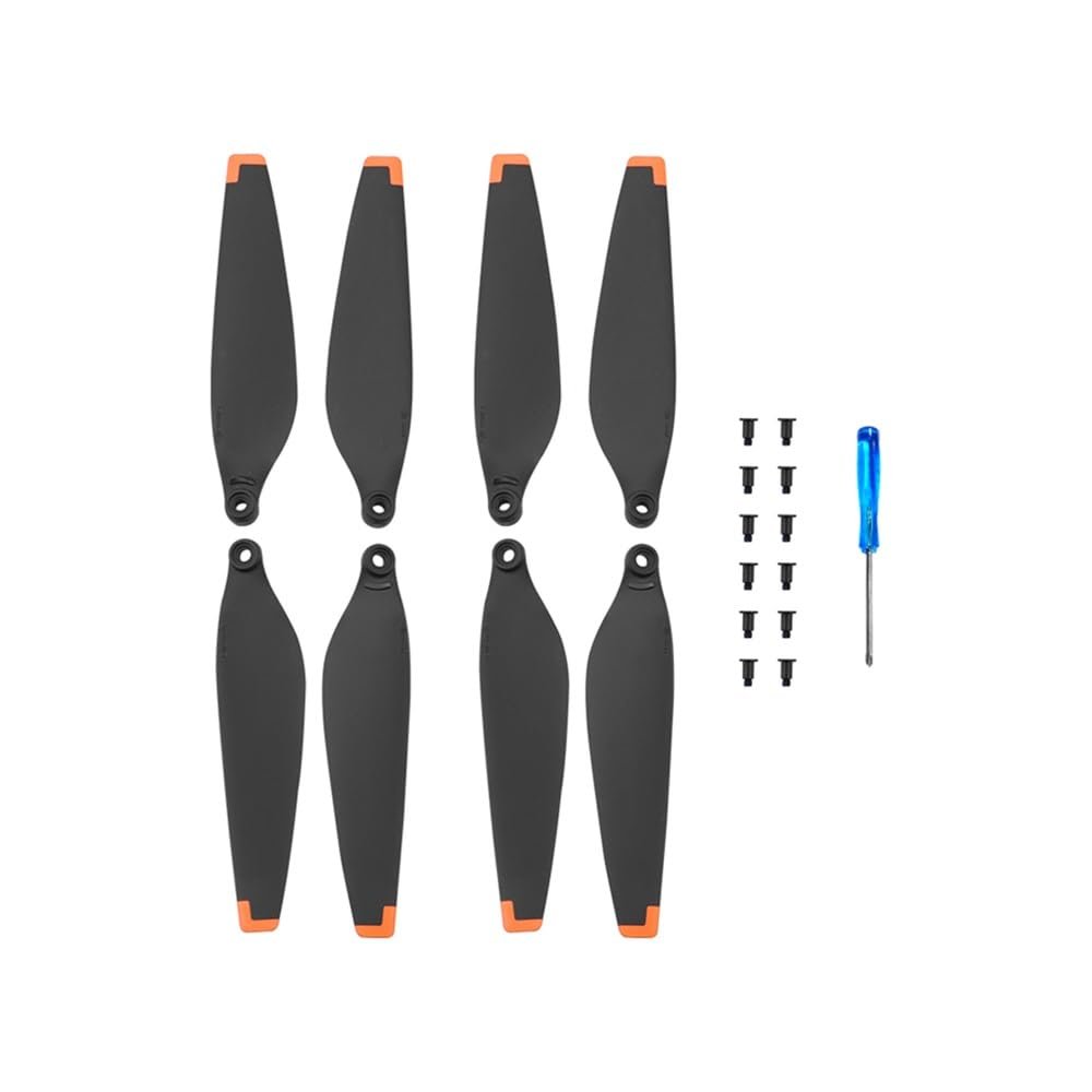 2 Pasang Penggantian Baling-Baling for for Mini 3 Pro Kipas Sayap Ringan dengan Aksesori Drone Obeng (Size : Orange Trim)