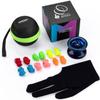 MAGICYOYO K1 Yoyo Professional Responsive Yoyo for Kids Teens Adults, Finger Spin Tricks Yoyos for Beginners to Advanced, with 12 Strings+ 2 Yo-yos Hubstacks+ Yo-yo Case+ Yo Yo Glove Kit, Navy Blue view 3