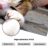 DEGDFSGR for MTG Playmat with Zones 27.5" x 15.74" inches for TCG Playmat Non-Slip Rubber Base Commander Playmat for Magic The Gathering Playmat Iorcana Trading Card Game, Lethargic Cute Cat view 3