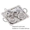 SPYMINNPOO Mini Tea Set, Metal 1/12 Scaled Simulation Lifelike Miniature Tea Cup Tray Kit for Dollhouse view 4