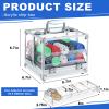 Hiboom Poker Chip Case 600 Pcs Chips Capacity Acrylic Poker Chip Carrier with 6 Pcs Trays Racks view 2