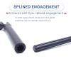 HOPLEX Stainless Steel Driveshaft with Black Coating Heavy-Duty Drive Shaft for TRX4 Axial SCX10 90046 AXI03007 Redcat Gen 8 RC 1/10 Crawler Car Upgrade Accessories(125-185MM) view 2