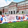 2026 Graduation Decorations-Congrats Grad Purple Yard Sign Banner Decoration for Class of 2026 Graduation Party Supplies(Red and Blue) view 3
