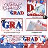 2026 Graduation Decorations-Congrats Grad Purple Yard Sign Banner Decoration for Class of 2026 Graduation Party Supplies(Red and Blue) view 4