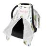 Personalized Baby Car Seat Cover with Name Custom Car Seat Canopy, Customized Caterpillars Nursing Breastfeeding Cover Infant CarSeat Canopies for Baby Girls Boys Newborn Minky Baby Blanket view 2