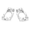 2Pcs Caster Block C Hub Aluminium Alloy High Strength for LOSI Hammer Rey Rock Rey 1/10 RC Car (Silver) view 1