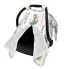Personalized Baby Car Seat Cover Canopy with Name for Girls Boys Custom Seahorse Baby Carrier Covers for Newborn Mom Nursing Breastfeeding Covers Infant Minky Baby Blanket view 2
