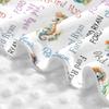 Personalized Baby Car Seat Cover Canopy with Name for Girls Boys Custom Seahorse Baby Carrier Covers for Newborn Mom Nursing Breastfeeding Covers Infant Minky Baby Blanket view 4