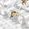 Personalized Baby Car Seat Cover with Name Custom Car Seat Canopy, Customized Bee Nursing Breastfeeding Cover Infant CarSeat Canopies for Baby Girls Boys Newborn Minky Baby Blanket view 4