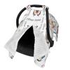 Personalized Baby Car Seat Cover with Name Custom Car Seat Canopy, Customized Butterfly Nursing Breastfeeding Cover Infant CarSeat Canopies for Baby Girls Boys Newborn Minky Baby Blanket view 2