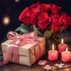 Puzzles for Adults and Family 500 Pieces Jigsaw Puzzles red Rose Flower and Gift Valentine's Day Formation Wooden Game Toys Women Girlfriend Boyfriend Gift 20.4'' x 14.9'' view 1