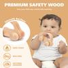 2 PCS Wooden Baby Car Toys for Toddlers 1-3 Years Old, Montessori Wooden Cars for Babies 0-6-12 Months, Neutral Wood Car Toys for Boys, Baby Nursery Decor, Early Learning Kids Wood Toys view 2