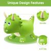 HotMax Dinosaur Bouncy Hopper Toys, Bouncy Horse for Toddlers, Inflatable Ride on Bouncy Animals, Bouncing Triceratops for Kids, Birthday Gift for 18 Months 2 3 4 Year Old Boy or Girl(Green) view 2