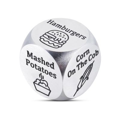 STVK 5 Senses Gift for Him - Valentines Day Gifts for Couples Food Decision Dice Fast Food Dice for Women Men Wife Husband Valentines Day Gift for Him Her 6th Iron Anniversary Wedding Gifts