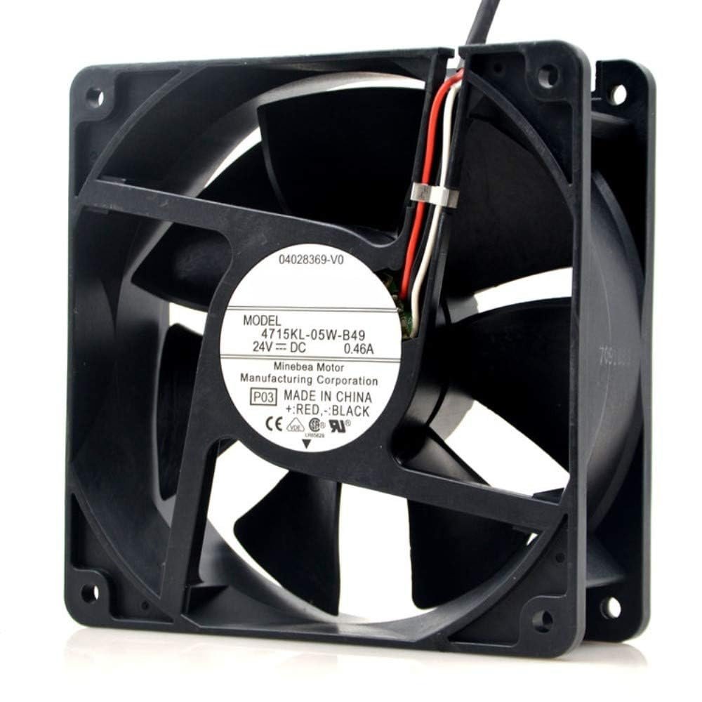 for 24V 120mm NMB 4715KL-05W-B49 Cooling Fan - 12038 0.46A 3-Wire Cooling Fan